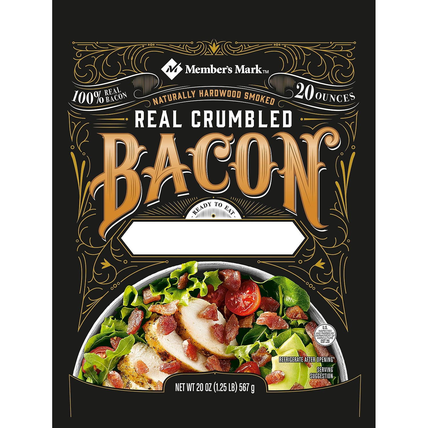 Member's Mark Real Crumbled Bacon, 20 Oz