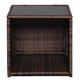 thumbnail image 5 of 5 Piece All Weather Terrace Conversation Set 2 Sofas 2 Ottomans 1 Coffee Table Rounded Arms Brown Gradient Garden Balcony Backy My Lux Decor Round, 5 of 6