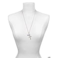 thumbnail image 3 of Delight Jewelry Rainbow Colored ''Love'' Everlasting Love Engraved Cross Zoey Necklace, 28", 3 of 4