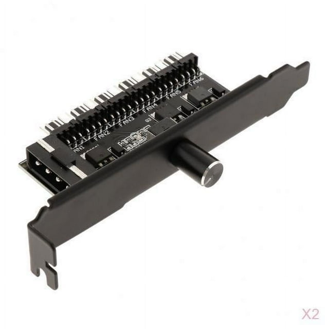 Milaget 2pcs 4 Pins Case 3pin/4pin Cooling Fan Speed Controller Hub