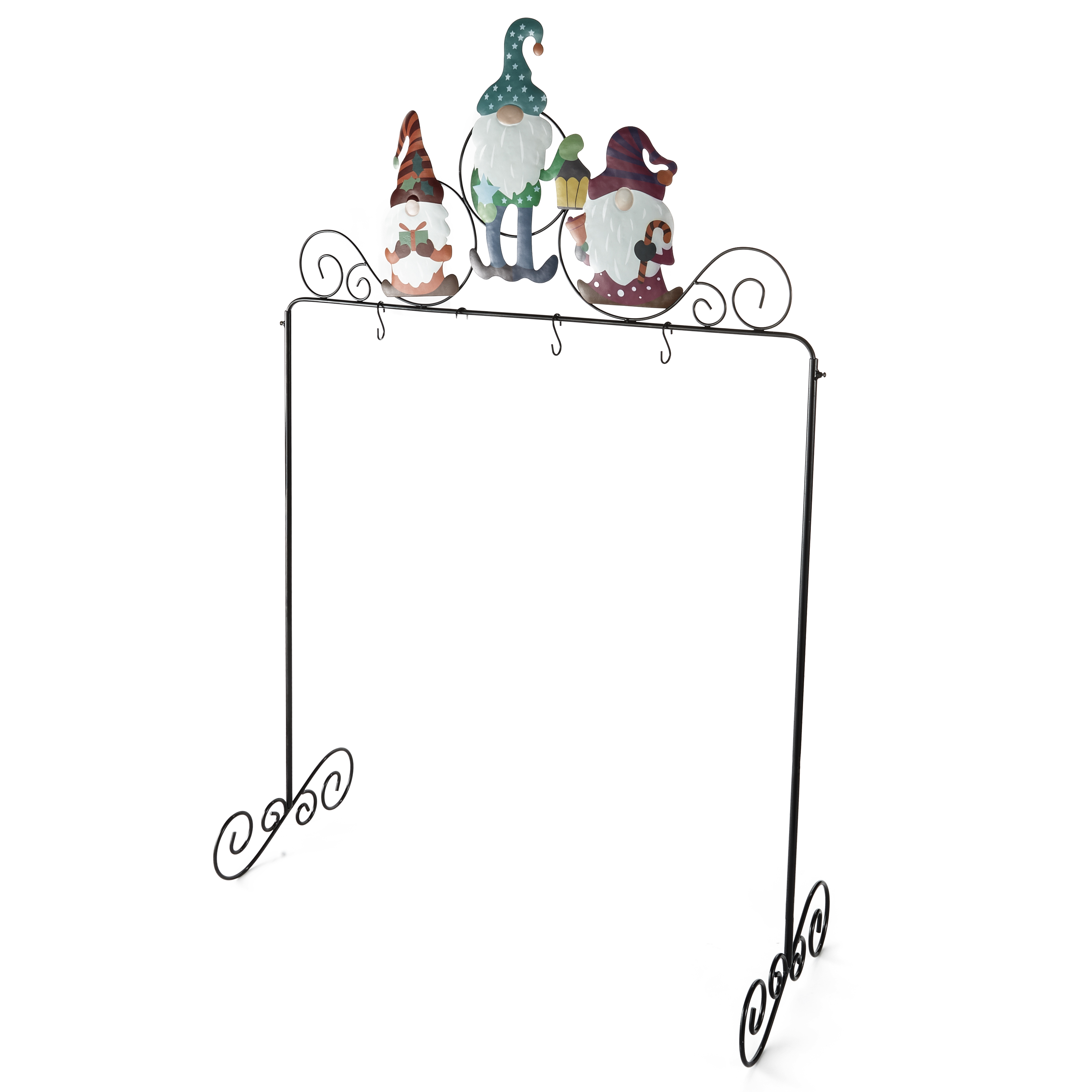 Gnome Stocking Holder - Indoor Christmas Decoration with Cute Figurines