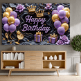 thumbnail image 4 of Decorative Happy Birthday Banner for Birthday Party Indoor Celebration, 4 of 8