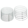 thumbnail image 4 of Paquete de 20 juegos de abalorios de cordón de gargantilla de collar de alambre de material acero plateado con cierres de tornillo de latón de 18 pulg, 4 of 8