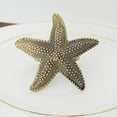 thumbnail image 2 of Fennco Styles Coastal Starfish Metal Napkin Rings, Set of 4, 2 of 8
