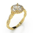 thumbnail image 3 of 2.80 Ct Stunning Round Diamond Bridal Rings Solid 18K Yellow Gold, 3 of 6