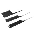 thumbnail image 3 of Hair Parting Comb, Glossy Round Highlighting Comb Set Professional Tools 3 Pcs  For Individual Haircuts For Barbershops, 3 of 8