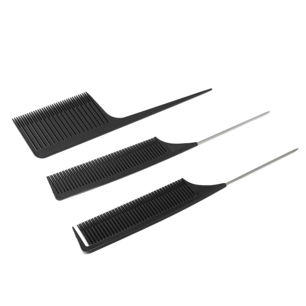 Peine Para Seccionar Coloración Del Cabello, Peine Para Seccionar Resaltado Que Sostiene El Cabello Cómodo De Sostener Puntiaguda Redondo Brillante Para Barberías Para