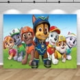 thumbnail image 3 of Decoraciones de fondo de la película Paw Patrol para fotografía de fiesta de primer cumpleaños de niños, fondo en rollo, pancarta para estudio fotográfico, 3 of 5