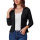 thumbnail image 1 of Cárdigan elegante para mujer, cuello en V, mangas 3/4, chaqueta bolero festiva, cárdigan sólido liviano, 1 of 4