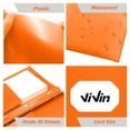 ViVin Heavy Duty Plastic Folders with 3 Prong Fasteners, 2 Stay-Put ...