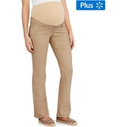 Angle View: Maternity Plus-Size Full-Panel Colored Jeans
