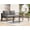 2 Seats Sofa&Coffee Table, variant on 2 Piece Aluminum Patio Conversation Set, Exposed Frame Arm Chairs with Light Gray Cushions & WPC Coffee Table, Patio Conversation Set for Backyard, Heynemo