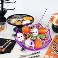 thumbnail image 5 of FEOLGEHLY Halloween Spider Web Candy Bowls, 11 inch Plastic Cobweb Design Candy Dish for Halloween Party Decor, Trick or Treating, Food Candy Trays, and Table Centerpieces Decorations, Purple, 5 of 6
