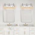 thumbnail image 6 of LMQNINE 3-Light Modern Bathroom Sconce,Vanity Light with Crystal Accents,Over-Mirror,Chrome, 6 of 7