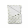 thumbnail image 2 of Gingko Soft Flannel Fleece Throw Blanket, Maidenhair Tree Leaves Healing Herbs Petals Botanical Nature Print, Cozy Plush for Indoor and Outdoor Use, 50" x 70", Pale Green and White, by Ambesonne, 2 of 6