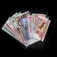 thumbnail image 2 of Baweave  Money Protector for Bills  Dollar Holder with Storage Case  PP Material 100 Pieces Clear Paper Money Currency Collection Sleeves Protector Bag  Banknotes Protector, 2 of 8