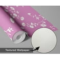 thumbnail image 6 of S4Sassy Peel & Stick Vinyl Wallpaper, Floral Vine Wallpaper Contact Paper Waterproof - Pink, 25"x120" ,Textured Finish, Removable Wall Covering for Home Decor in Bedrooms, Renter Spaces, Cabinets, 6 of 9