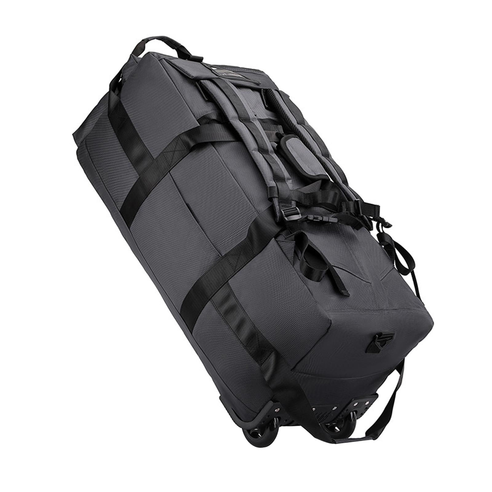 LeeQinersw Duffel Bag with Wheels Backpack for Business Trip Camping Storage Bag Sports Gray