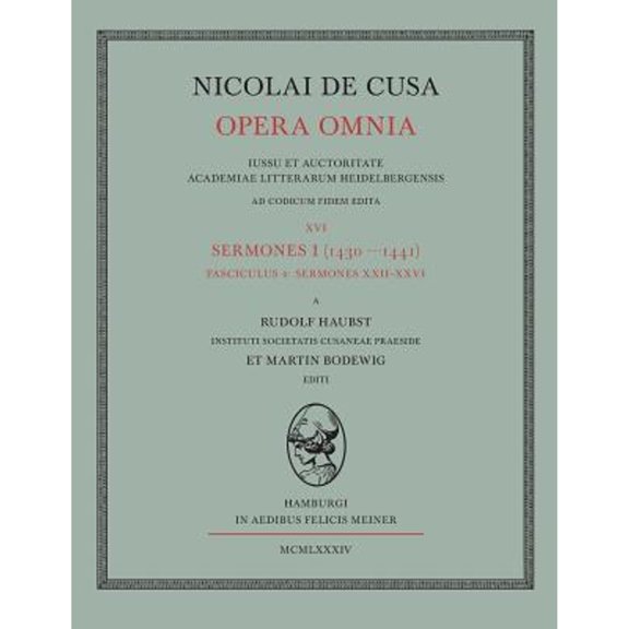 Nicolai de Cusa Opera omnia (Paperback)