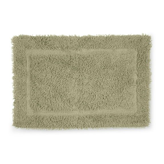Martex Cotton Bath Rug | Ringspun Soft & Absorbent Non-Slip Quick-Dry Bathroom Mat | Sea Green