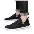 thumbnail image 3 of KELINFONG Men's Fashion Sneakers Woven Mesh Breathable Shoes Slip-on Lightweight Running Shoes, 3 of 7