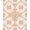 Pink, Pattern 17, variant on Design&I 8'x10' Washable Area Rug Snag-Free Circle Tied Seats Ribbon Symmetrical Motifs Pink Shaped for Dining Room, Large Office, Lounge