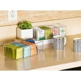 thumbnail image 6 of Sorbus Storage Bins with Dividers - Clear Plastic Organizer - Store Tea Bags, Spices, Seasonings, Drink Packets, Oatmeal - Snack Storage & Display Containers for Kitchen & Pantry- 4 Pack, 6 of 11