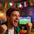 thumbnail image 4 of Diadema con lazo con la bandera de la Copa del Mundo de EE. UU., Canadá y México, decoración para fiestas de fanáticos, diadema con bandera, diadema de plástico, 4 of 6