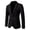 Black, variant on Men's Casual Solid Color Single One Button Business Casual Slim Fit Suit Jacket