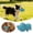 Blue, variant on Ailezt Pig Squeaky Dog Toy, 1 PCS Interactive Rubber Dog Chew Toy - Latex Spot Grunting Toys
