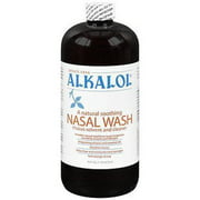 Alkalol Natural Soothing Nasal Wash, Mucus Solvent & Cleaner, 16oz, 2-Pack