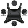 thumbnail image 2 of Bolsa de pecho Muserise Sports resistente al agua para hombre, color negro, 2 of 6