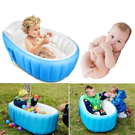 Foldable Inflatable Baby Bathtub Portable Swimming Pool for Kid Infant Toddler Shower Pool
