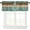 Turquoise, variant on Fall Floral Kitchen Valance for Windows Weeping Flower Vines Curtain Valances Rod Pocket Panels Bedroom Bathroom Short Window Treatment Red Orange and Turquoise Decorative Half Drapes, 54x18In