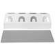 thumbnail image 1 of Rejilla para secar botellas de refresco de 4 orificios con almohadilla para Sodastream - Diseño universal, color blanco, 1 of 8