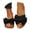 Black, variant on Women slipper Slides Sandals Casual Soft Summer Casual Bow Knot Slip On Slippers Soft Flat Sandals For Indoor Outdoor Beach Comfort Dark Green CN:39/US:7.5