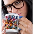 thumbnail image 2 of 3drose, Christmas Snow Globes, Finland, 11oz Two-tone Blue Mug, 2 of 6