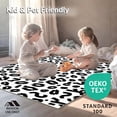 thumbnail image 4 of ODIKA 8' Machine Washable Non-Slip Area Rug, Ink Blotched Hide Abstract Spotted High Traffic Rug, Black, 304674, 4 of 5