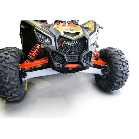 Rival Front A-Arm Guards for Can-Am Maverick X3 72" 2017-2020, Black Powder Coated Aluminum CV Joint Protection (2444.7254.1)