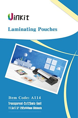 11x17 Tabloid Lamination Pouch 553605 11.5 x 17.5 Inches Pack of 100 Clear 