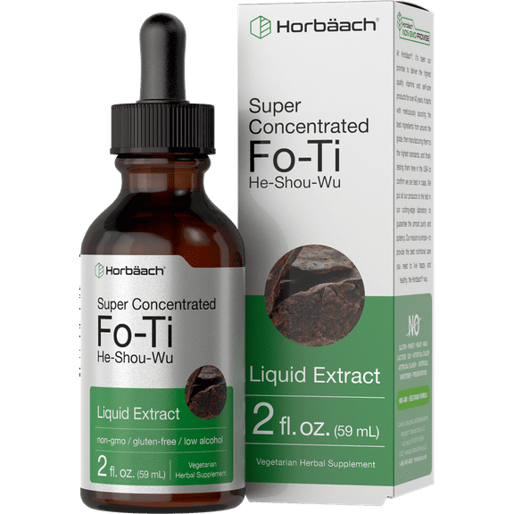 FoTi Root Liquid Extract | 2 oz | Vegetarian Tincture | by Horbaach