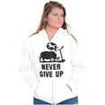 thumbnail image 3 of Never Give Up Rhino to Unicorn Gym Zip Up Hoodie Men's Women's Brisco Brands X, 3 of 6
