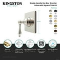 thumbnail image 4 of Kingston Brass KS4045AL Restoration Single-Handle Six-Way Diverter Valve with Square Trim Kit, Oil Rubbed Bronze, 4 of 4