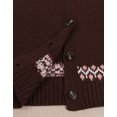 thumbnail image 4 of Cardigans for Women Fair Isle Sweaters Button Down Long Sleeve Open Front Fall Sweaters Knit Cardigans S-XL Alsol Lamesa, 4 of 5