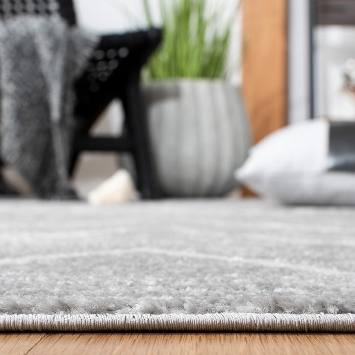 SAFAVIEH Adirondack Evonne Geometric Area Rug, Grey/Ivory, 5'1" x 7'6"