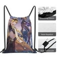 thumbnail image 5 of Genshin Impact Drawstring Backpack Simple Sports Gym Bag Draw String Bags Casual Rucksack, 5 of 9