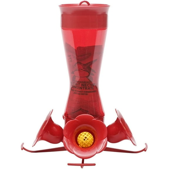 Perky-Pet 403CP Pinch Waist Plastic Hummingbird Feeder with Free Nectar, 8-Ounce