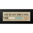 thumbnail image 2 of Studio, Sd Graphics 18x9 Black Modern Framed Museum Art Print Titled - Dog Owns You I, 2 of 5
