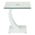 thumbnail image 6 of Furniture of America Navarre 3-Piece Glass Coffee Set with White Base, 6 of 20