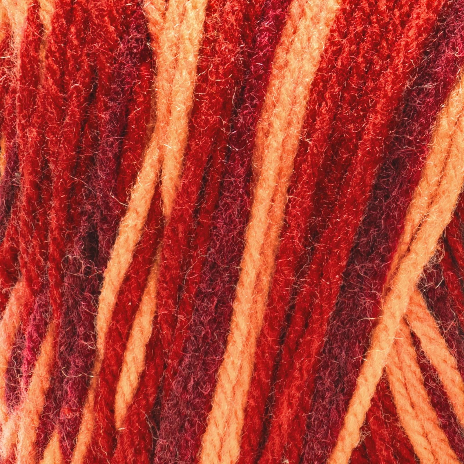 Red Heart® All In One Granny Square Petite™ #4 Worsted (Medium) Acrylic Yarn, Foxy 8.8oz/250g 440 Yards (3 Pack)